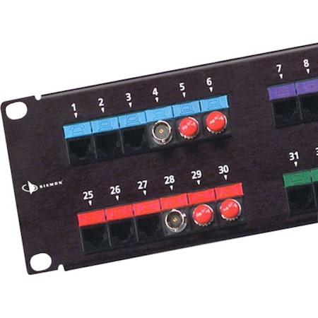 Siemon 48-PORT PANEL UNLOADED ACCEPTS, MAX MODS INC LABELS TIES CBL MX-PNL-48