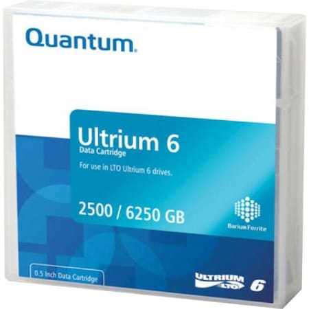 Quantum Data Cartridge Lto Ultrium 6 For Lto-6 Tape Drives Native Capacity 2. MR-L6MQN-01