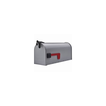 Solar Group Grayson T1 Gray Steel Rural Post Mount Mailbox ST100000