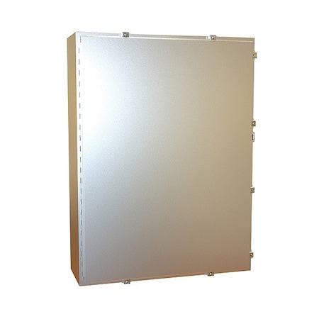 Hammond Clamps Electrical Enclosure, 48 in H, 12 in D, 36 in W, 12, 13, 3R, 4, 4X, Stainless Steel 1418N4SSS12