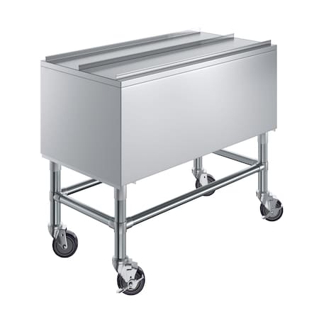 Amgood 18 in. x 36 in. Mobile Ice Bin with Sliding Lid ICE BIN MIB-183612-Z