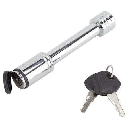Vulcan Straight Pin Lock, 5/8 in Dia Pin, 5-1/2 in OAL, Steel, Chrome HBB07