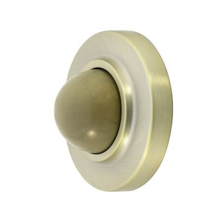 Global Door Controls Bright Brass Convex Wall Mounted Door Stop GH-DS406-US3