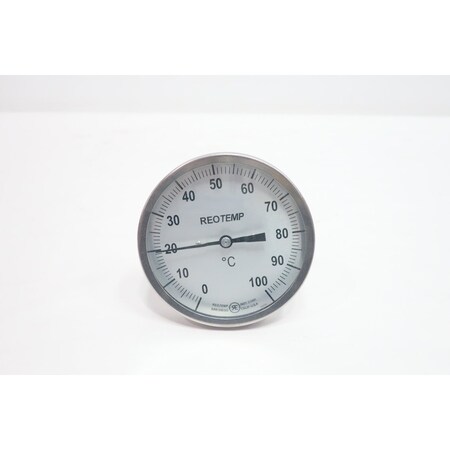 Reotemp BIMETAL THERMOMETER 1/2IN NPT 0-100C JJ0251C43