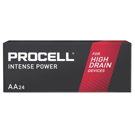Procell Intense Power Alkaline AA 1.5 V 3.112 Ah Primary Battery 24 pk, 24PK PX1500