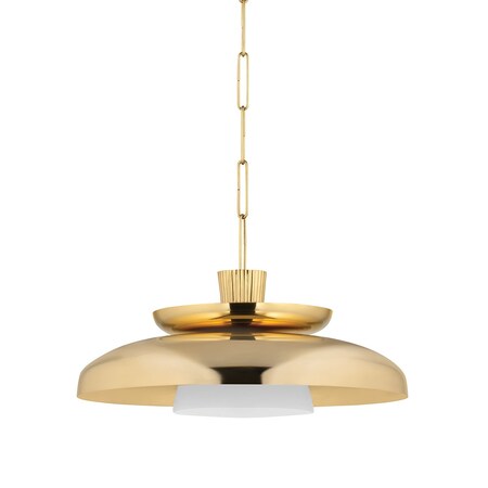 Corbett Lighting Ravenna 22 in. Pendant Vintage Brass 493-22-VB