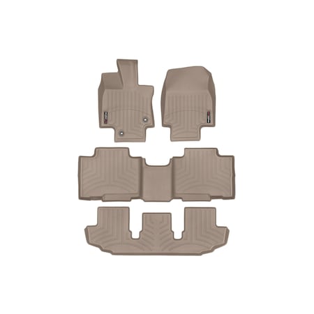 Weathertech Tan, Front, rear, and rear Floorliners 451609-1-4-3