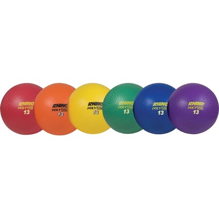 Champion Sports Playground Ball/Dodgeball Set, 13 in Dia px13set