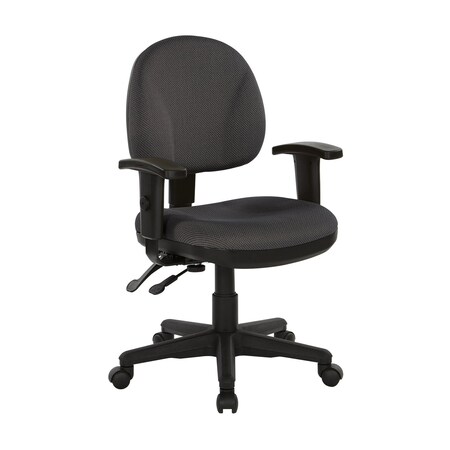 Office Star Products Ergonomic Fabric Sculptured Ergonomic Managers Chair, Shale 8180-295