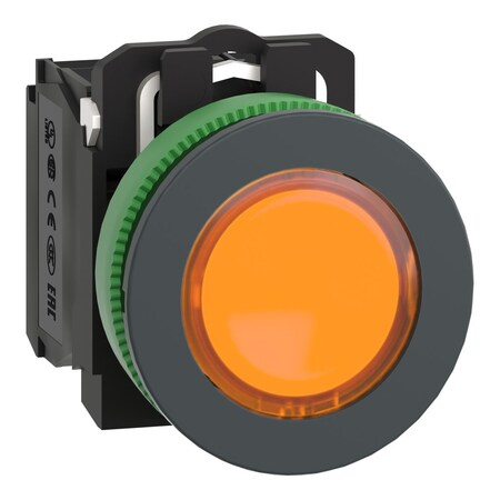 Schneider Electric Illuminated Push Button, 30 mm, 1NO/1NC, Orange XB5FW35M5