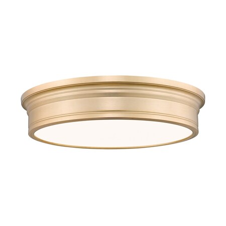 Z-Lite Bentley Modern Gold 1 Light Flush Mount 7702F20-MGLD-LED