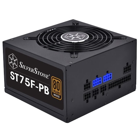 Silverstone 750 watt ATX Power Supply 80 Plus Bronze with 100 Percent Modular Cable Design, Black ST75F-PB