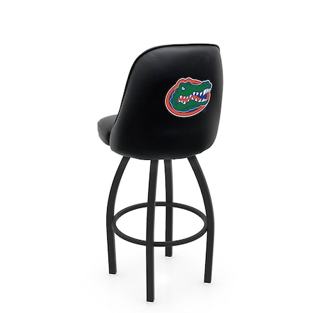 Holland Bar Stool Co Logo Grizzly Florida 30 in. Swivel Bar Stool with Black Wrinkle Finish L048