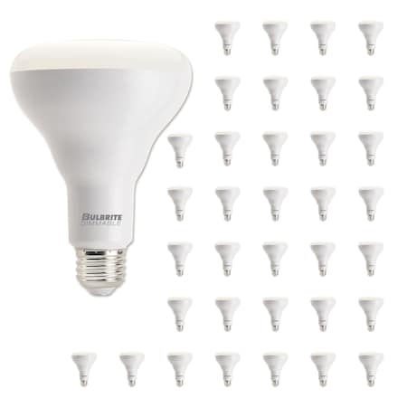 Bulbrite LED Filament 8W Dimmable BR30 Light Bulb, Frost Glass, Medium E26 Base, 2700K, 650lu, 36PK 861691