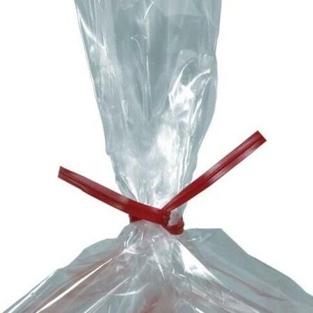 Box Packaging Plastic Twist Ties 7L x 5/32W Red 2000/Pack PLT7R