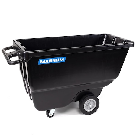 Magnum Tool Tilt Truck, 1 Cu. Yd. Covered Capacity Dump Cart with Non-Marking 12 in Wheels (3-Pack) DUC100-12-NM-03PK