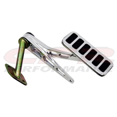 Cfr Performance Billet Aluminum Air Impala Throttle Gas Pedal - Polished for 1955-66 Chevy Bel CF55005