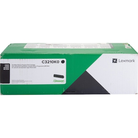 Lexmark BLACK RETURN PROGRAM PRINT CARTRIDGE FOR USE IN C/MC3224,3326, 34 C3210K0