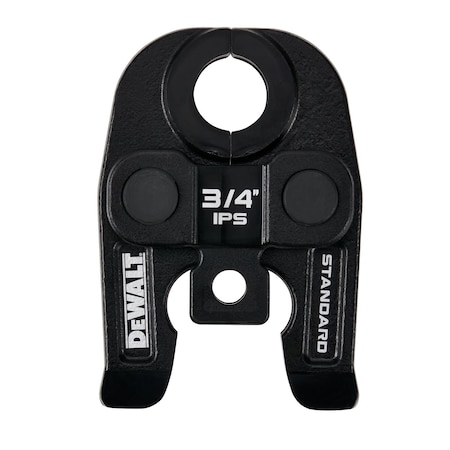 Dewalt Standard IPS Press Jaw For 3/4 in Carbon Steel/Black Iron Pipe, Black Galvanized DCE202034