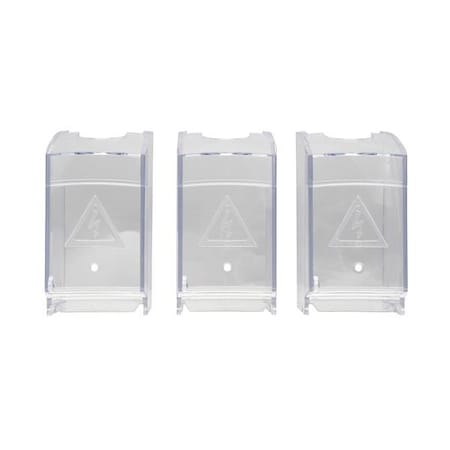 Eaton Bussmann series TSH terminal shroud, 40 A, Three-pole, for lineside or loadside TSH9-3TB