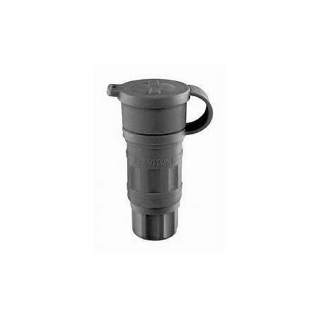 Leviton Watertight Locking Connector, 20 A, 250V AC, Three Phase, 3 Pole, Screw Terminals, Black 27W75-B