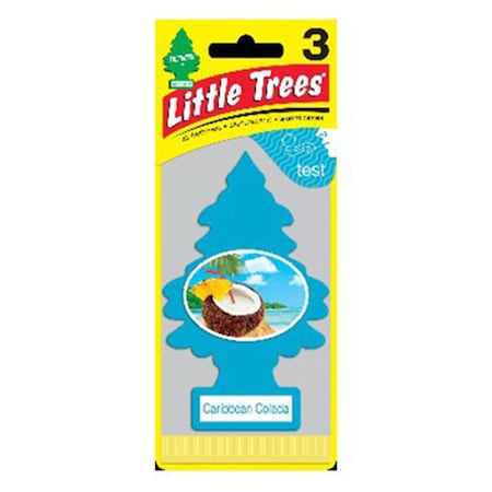 Car-Freshner Caribbean Colada Air Freshener, 3PK 235055