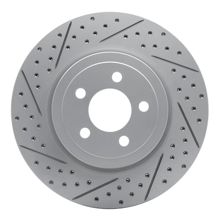 Dynamic Friction Co DFC Geoperformance Rotor - Drilled and Slotted 830-39017L