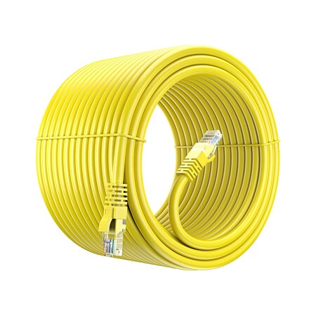Maximm 250ft Cat6 Pure Copper UTP Ethernet Cable, Yellow CAT6-250FTYellow