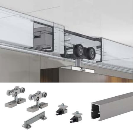 Hettich TopLine SD Grant 96" Single Sliding Door Hardware and Track H.9200616