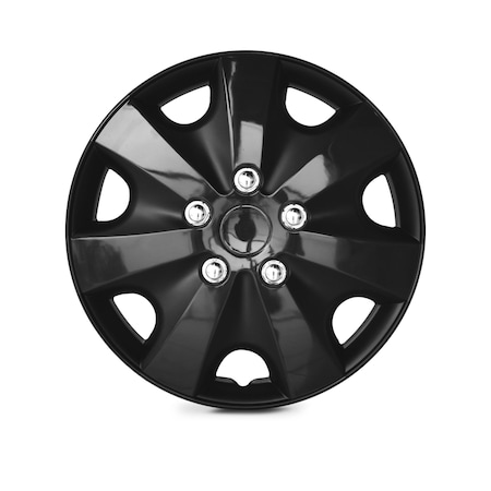 Altertrim 16 in Univ Hubcaps for steel whls, Snap-On, (Blk Lacq), 4PK CHB-5051-BL-16