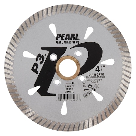Pearl P3 Turbo Blade 4 1/2 in. 5/8 in.-20mm-7/8 in. 4 Holes DIA45GRTE