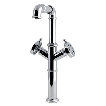 Kingston Brass Double-Handle Vessel Sink Faucet, Polished Chrome LS6601RX