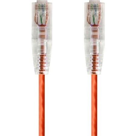 Monoprice Slim Cat6 Utp Cable 14 ft.Orange 14823
