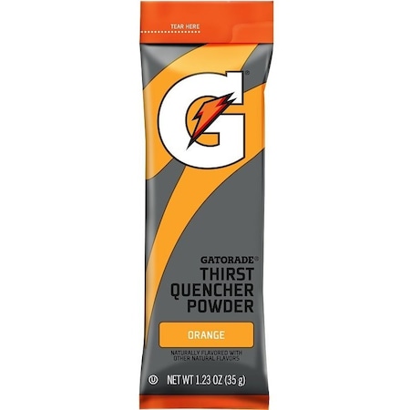 Gatorade 13165 Thirst Quencher Instant Powder Sports Drink Mix, Powder, Orange Flavor, 134 oz Pack 4701