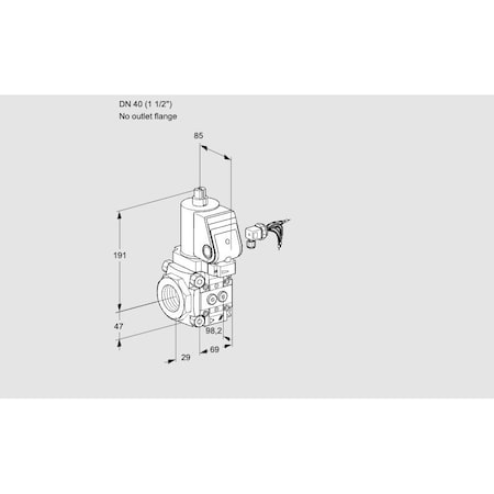 Honeywell Kromschroder Solenoid Valve for Gas, Class A, 500 mbar, EN 161 Certified KS88019386
