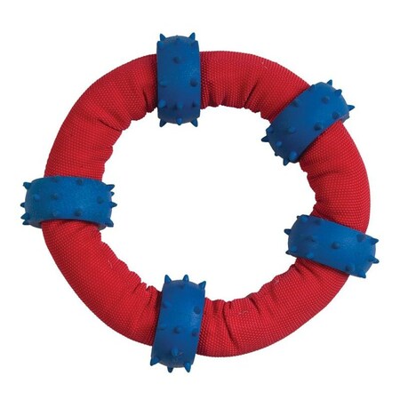 Chomper Gladiator Series Dog Toy, Chew, Fetch, Toss, Tug, Tuff Ring, Nylon/Rubber WB11458