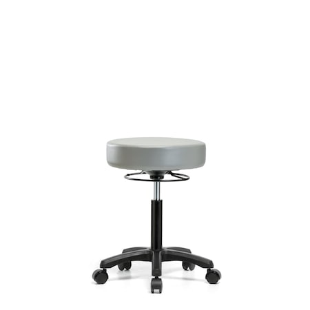 Blue Ridge Ergonomics Med Bench Mini-Stool, Vinyl, Casters, Dov BR-VMBMS-RG-RC-8567