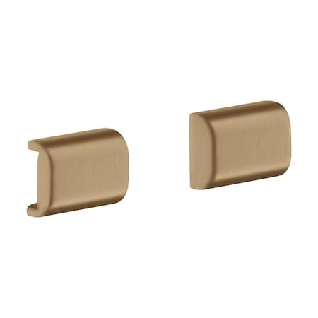 Axor Universal SoftSquare Cover for Rail (2 Pieces) in Brushed Bronze 42871140