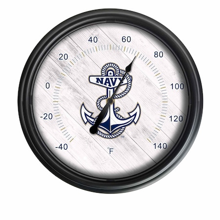 Holland Bar Stool Co US Naval Academy Indoor/Outdoor LED Thermometer ODThrm14BK-08USNavA