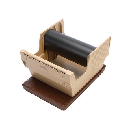 Scotch Tape Dispenser, 6 in Max. Tape Width, 3 in Tape Core Dia., Metal, Plastic, Putty P-56W
