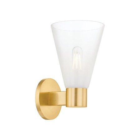 Mitzi Alma 1 Light Wall Sconce 4.75 In. Aged Brass H838101-AGB