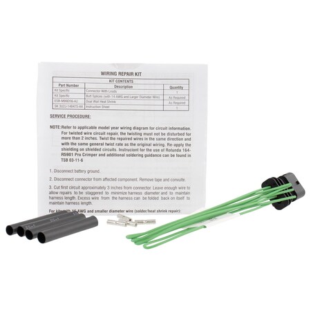 Motorcraft Oxygen Sensor Connector,  WPT1598