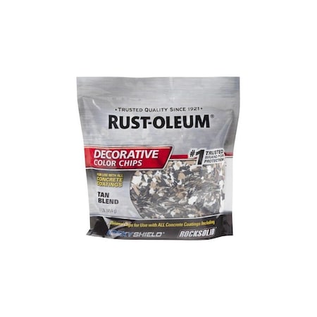 Rust-Oleum Tan Paint Color Flakes, 6PK 312447