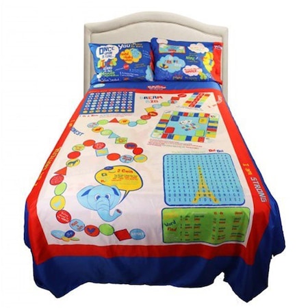 Playtime Edventures Bed Sheets, Gender Neutral - Twin Size gnptbst