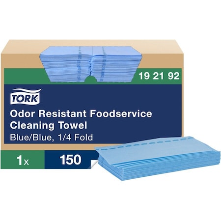 Tork Foodservice Cloth, 13 x 24, Blue, 150PK 192192
