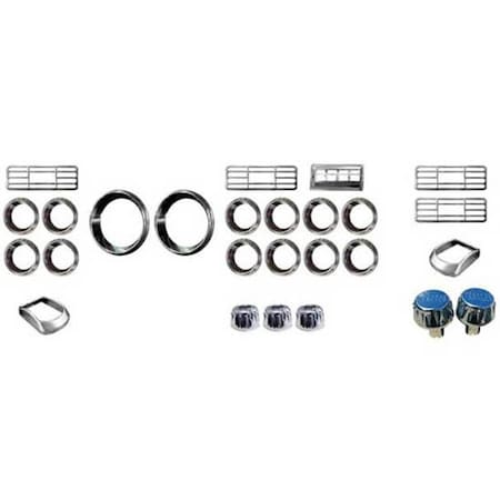 Replacement For Kenworth T800 Curved Glass Year 2012 Dash Kit Gauges Knobs Covers Bezels