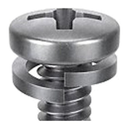M5-0.80 x 8 mm Phillips Pan Machine Screw, Passivated 18-8 Stainless Steel, 10 PK