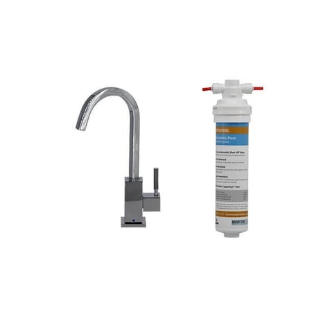 Mountain Plumbing Drinking Faucet with Mountain Pure Water Filter System in Polished Chrome MT1883FIL-NL/CPB