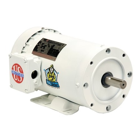 U.S. Motors WashdownMotor, 1hp, 1725RPM, 208-230/460VAC WD1P2AC
