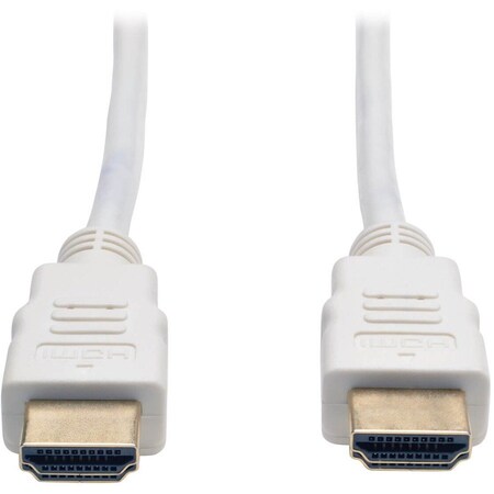 Tripp Lite 3FT HIGH SPEED HDMI CABLE DIGITAL VIDEO WITH AUDIO 4K X 2K M/M WHITE 3FT P568-003-WH